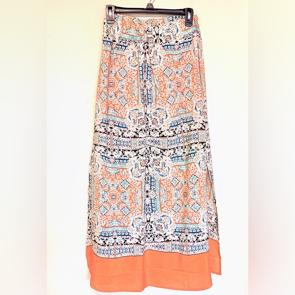 Anthropologie Vanessa Virginia Palme Silk Maxi Skirt - Picture 6 of 9